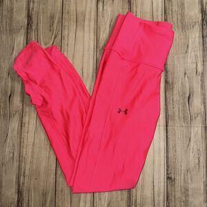 Women's Under Armour Pink Fitted High Rise Ankle Leggings Compression XS